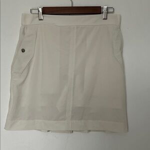 Athleta Vienna Cargo Skort Off White Cream Women's Size 12 Golf Athleisure